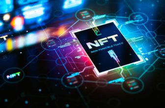 NFT (Non-Fungible Token) Futuristic Background